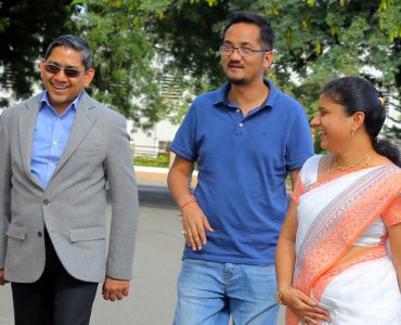1.Mr. Doyle escorted by Ms. Srisha