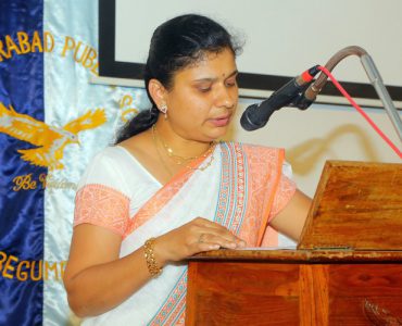 2.Sirisha . the librarian welcoming the guest