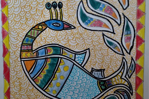 peacock design -Harinder Singh 6A