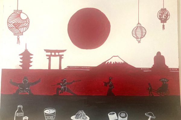 Ishi Gupta 6I -Japan on canvas