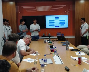 HPS students at Hi-Tech City participating in Hackathon