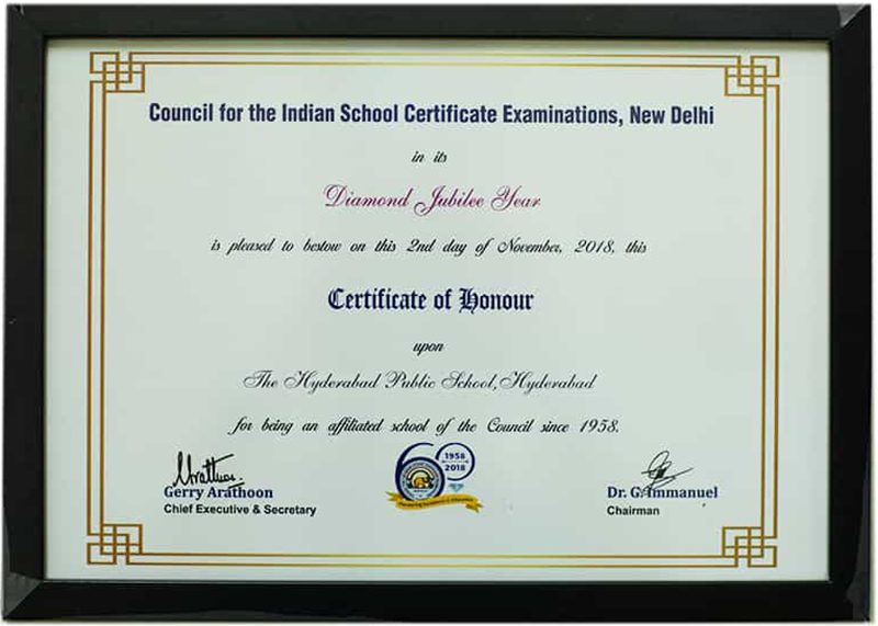 Council for ISCE November 2018 Certificate of Honour Council for ISCE November 2018 Certificate of Honour
