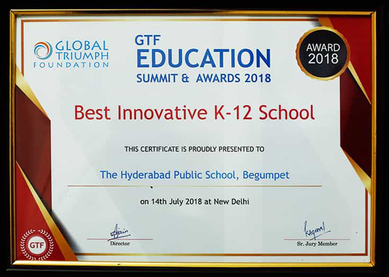 GTF Education Summit & Awards 2018 – Best Innovative K-12 School GTF Education Summit & Awards 2018 – Best Innovative K-12 School