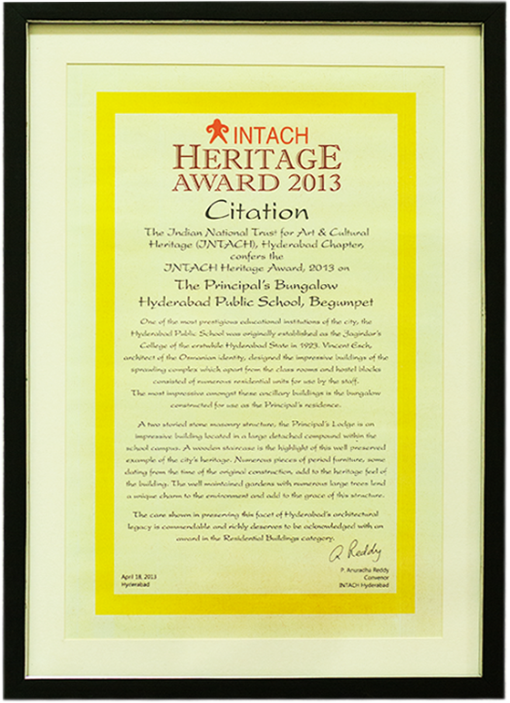 INTACH Heritage Award 2013 INTACH Heritage Award 2013
